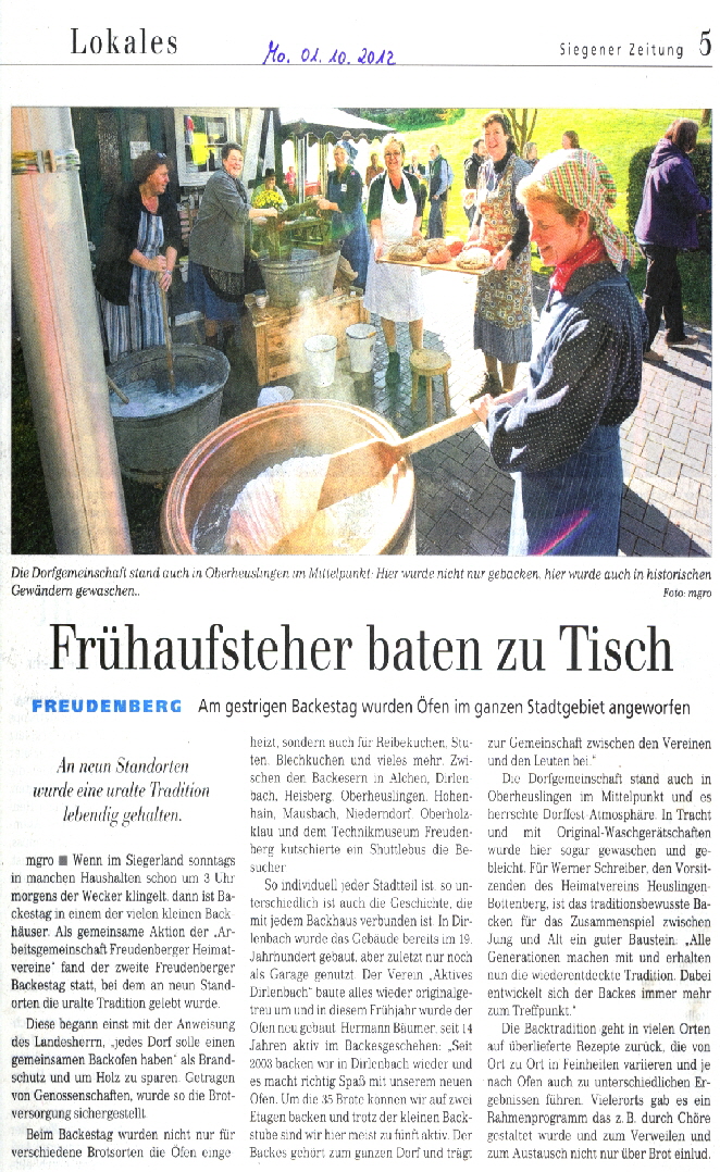 2012.10.01 Siegener Zeitung